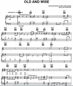 Alan Parsons Project Old And Wise Free Sheet Music PDF for Piano | The