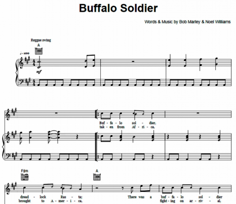 Bob Marley - Buffalo Soldier Free Sheet Music PDF for Piano | The Piano