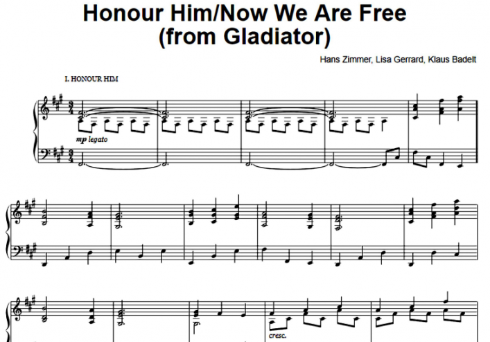 honor him now we are free piano pdf