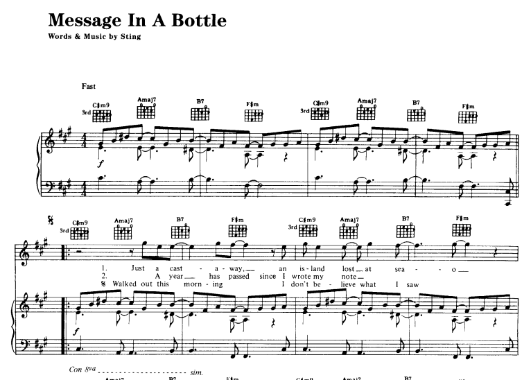 Police Message In A Bottle 1